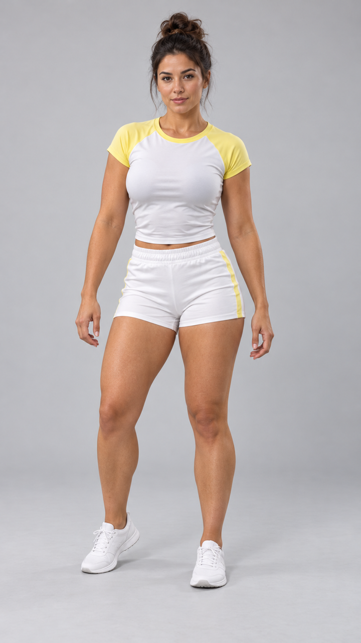 Synthetic adult woman used as the example photo input